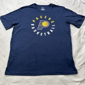 Indiana Pacers T Shirt Mens Size XL NBA Basketball Blue Cotton Blend Soft Fabric